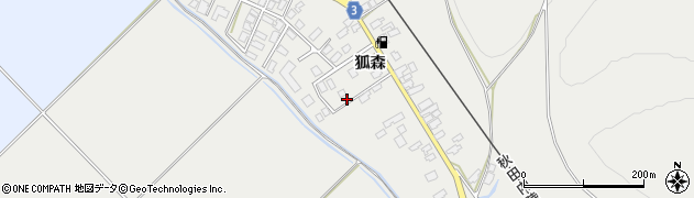 秋田県北秋田市下杉狐森39周辺の地図