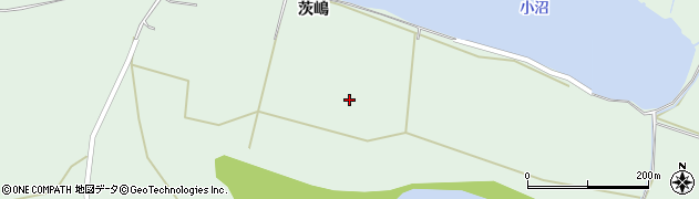 秋田県能代市浅内（茨嶋）周辺の地図