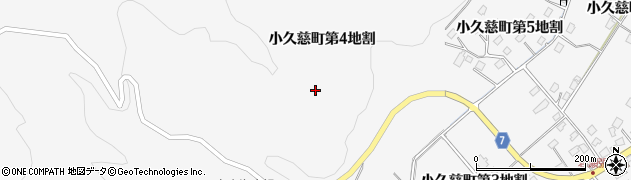 岩手県久慈市小久慈町（第４地割）周辺の地図