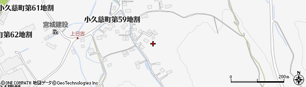 岩手県久慈市小久慈町第５６地割周辺の地図
