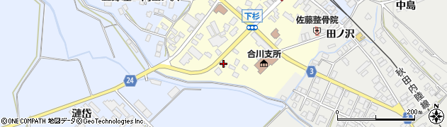 秋田県北秋田市新田目大野99周辺の地図