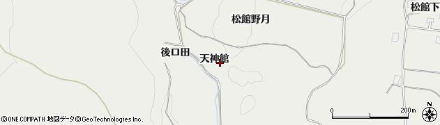 秋田県鹿角市八幡平天神館周辺の地図