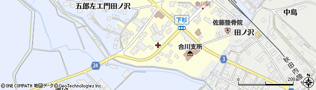 秋田県北秋田市新田目大野97周辺の地図