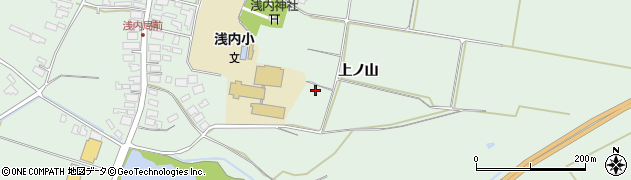 秋田県能代市浅内周辺の地図