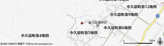 岩手県久慈市小久慈町（第５地割）周辺の地図