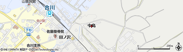 秋田県北秋田市下杉（中島）周辺の地図