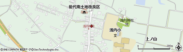 秋田県能代市浅内浅内周辺の地図