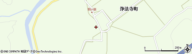 岩手県二戸市浄法寺町（駒ケ嶺）周辺の地図