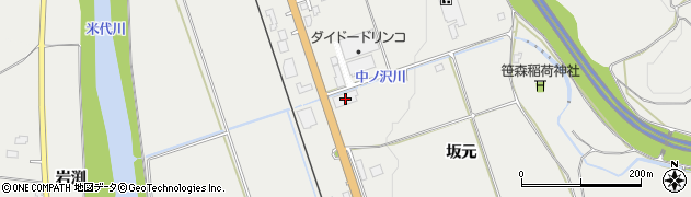 秋田県鹿角市八幡平（坂元）周辺の地図