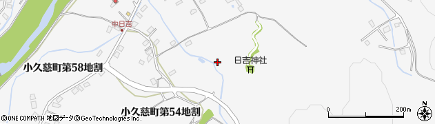 岩手県久慈市小久慈町（第５１地割）周辺の地図
