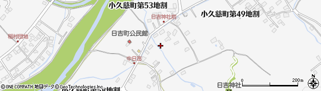 岩手県久慈市小久慈町（第５２地割）周辺の地図