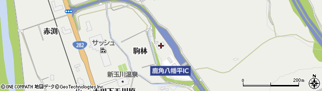 秋田県鹿角市八幡平駒林129周辺の地図