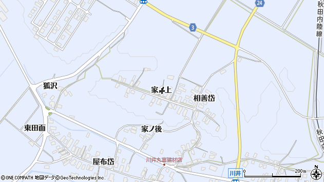 〒018-4211 秋田県北秋田市川井の地図