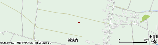 秋田県能代市浅内（浜浅内）周辺の地図