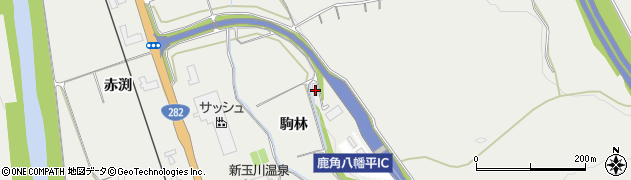 秋田県鹿角市八幡平駒林68周辺の地図
