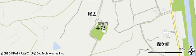 秋田県鹿角市尾去沢尾去周辺の地図