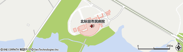 ローソンＳ北秋田市民病院店周辺の地図