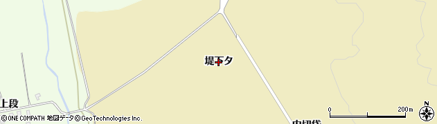 秋田県北秋田市七日市（堤下タ）周辺の地図