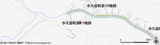 岩手県久慈市小久慈町（第１１地割）周辺の地図