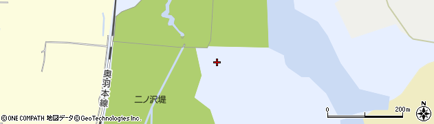 秋田県能代市河戸川（受堤下）周辺の地図