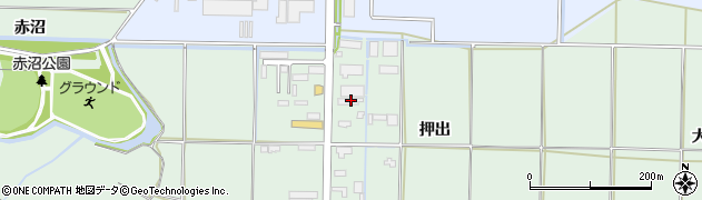 秋田県能代市浅内押出162周辺の地図