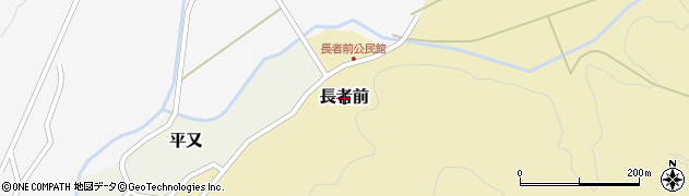 岩手県八幡平市長者前周辺の地図