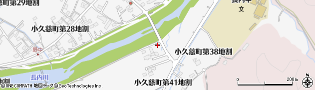 岩手県久慈市小久慈町（第４２地割）周辺の地図