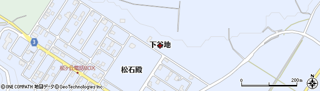 秋田県北秋田市川井（下谷地）周辺の地図