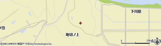 秋田県北秋田市七日市（地切ノ上）周辺の地図