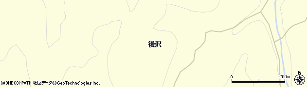 岩手県一戸町（二戸郡）小鳥谷（後沢）周辺の地図