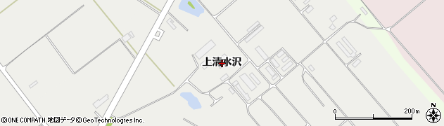 秋田県北秋田市下杉（上清水沢）周辺の地図