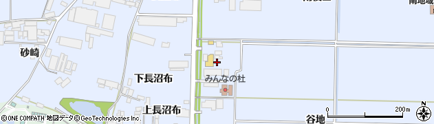 秋田県能代市河戸川（谷地）周辺の地図