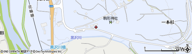 秋田県鹿角市花輪（月竹沢）周辺の地図