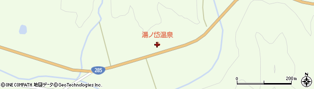 湯ノ岱温泉周辺の地図