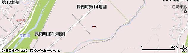 岩手県久慈市長内町（第１４地割）周辺の地図