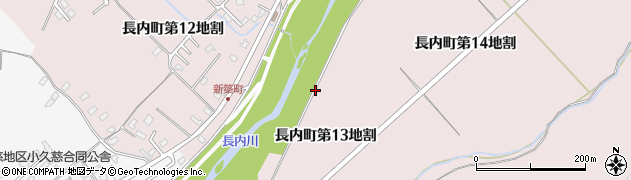 岩手県久慈市長内町（第１３地割）周辺の地図