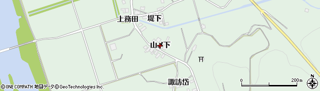 秋田県北秋田市木戸石（山ノ下）周辺の地図