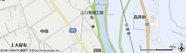 秋田県鹿角市尾去沢（長淵）周辺の地図