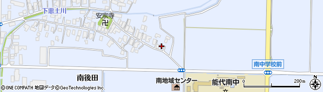 秋田県能代市河戸川後田114周辺の地図