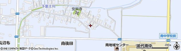 秋田県能代市河戸川後田102周辺の地図