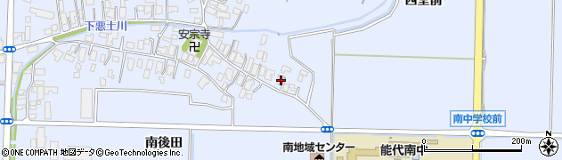 秋田県能代市河戸川後田115周辺の地図