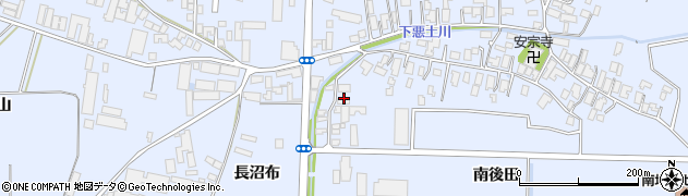 秋田県能代市河戸川（南後田）周辺の地図