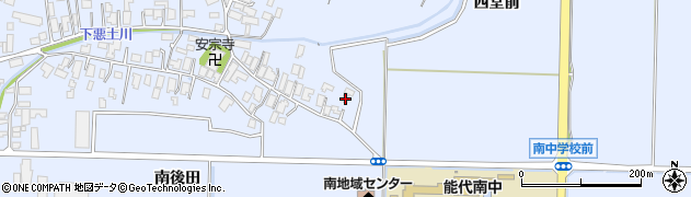 秋田県能代市河戸川後田113周辺の地図