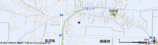 秋田県能代市河戸川周辺の地図