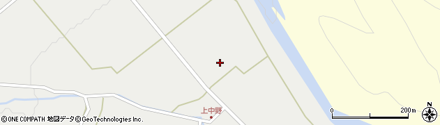 秋田県大館市比内町中野（川原田）周辺の地図