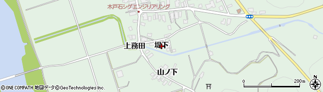 秋田県北秋田市木戸石（堤下）周辺の地図