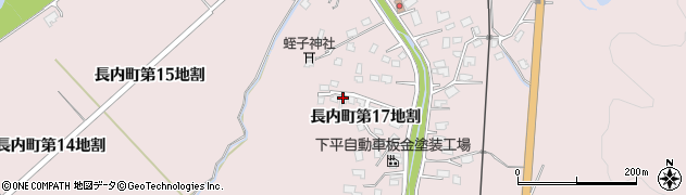 岩手県久慈市長内町（第１７地割）周辺の地図