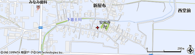 秋田県能代市河戸川後田周辺の地図