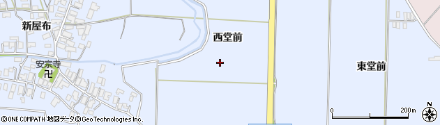 秋田県能代市河戸川（西堂前）周辺の地図