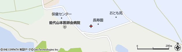 秋田県能代市腹鞁ノ沢周辺の地図